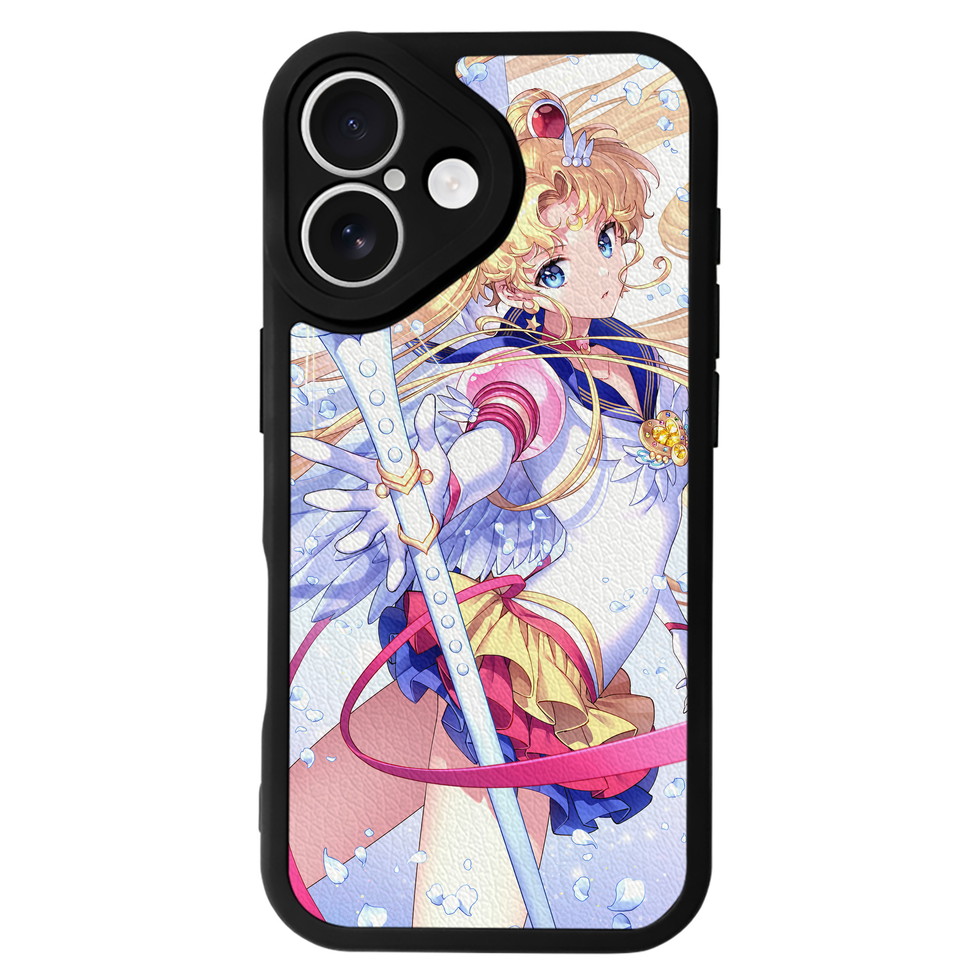 （画像用） 美少女戦士セーラームーン Sailor Moon 【iPhone 16シリーズ対応】シリコンスマホケース（レザー調） 材質：シリコン
